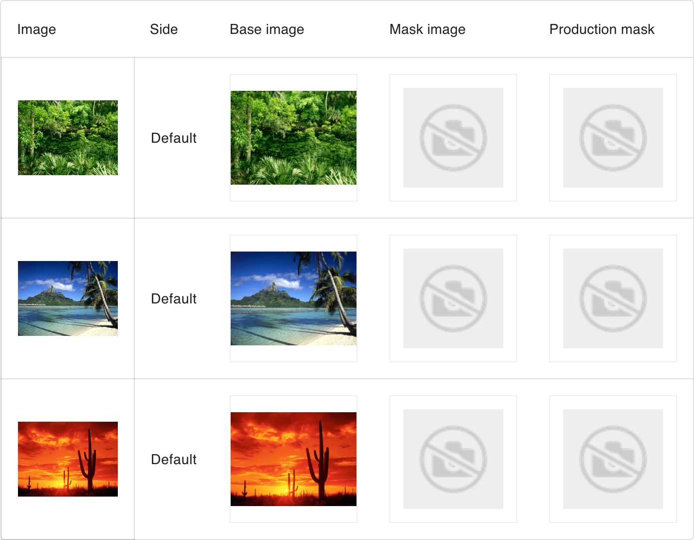 Base images