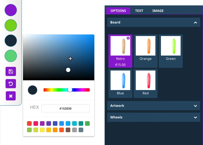 Custom color theme