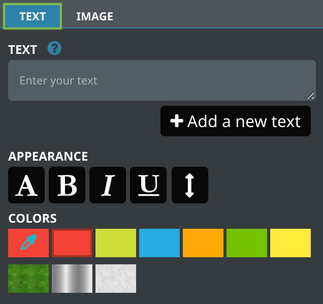 Text colors inline