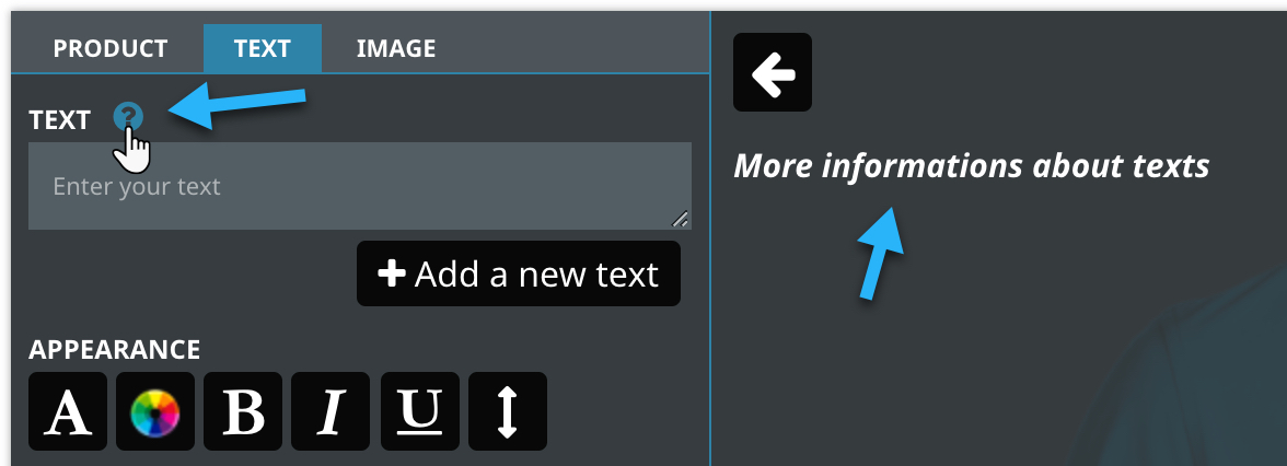 Text help